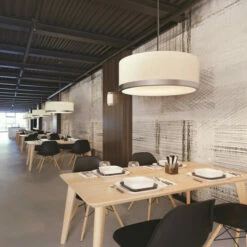 Best Sale ⭐ Carson Carrington Tidersrum 1-light Satin Nickel LED Pendant 🛒