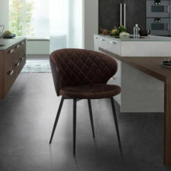 New ❤️ Carson Carrington Bakom Contemporary Dining Chair Grey ⭐