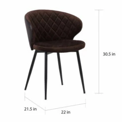 New ❤️ Carson Carrington Bakom Contemporary Dining Chair Grey ⭐ -Carson Carrington Sales unnamed file 7818