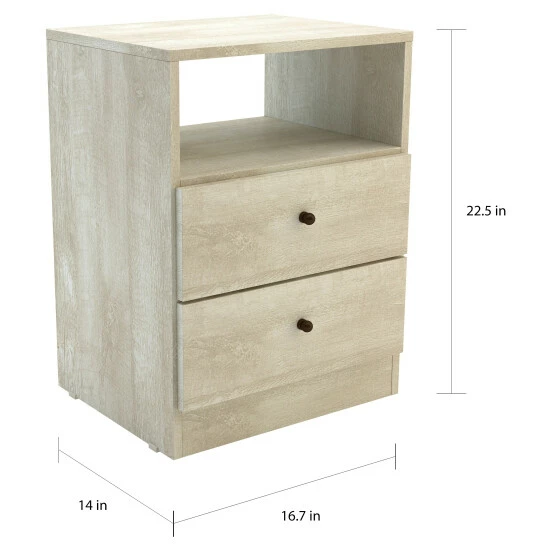 Hot Sale ๐ Carson Carrington Hitra Contemporary 2-drawer Nightstand Brown ๐ 5 Hot Sale ๐ Carson Carrington Hitra Contemporary 2-drawer Nightstand Brown ๐ - Image 3