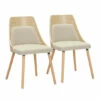 Deals 🔔 Carson Carrington Vallemala Mid-Century Chair - Set Of 2 Grey Fabric/natural Wood 👏 -Carson Carrington Sales unnamed file 7901