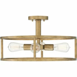 Promo 😀 Carson Carrington Hackbol Brass 4-light Semi-flush Mount ❤️ -Carson Carrington Sales unnamed file 7927