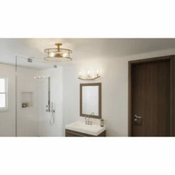 Promo 😀 Carson Carrington Hackbol Brass 4-light Semi-flush Mount ❤️ -Carson Carrington Sales unnamed file 7928