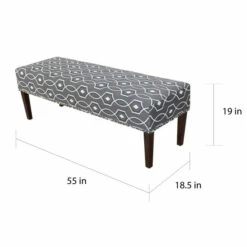 Best Sale 🥰 Carson Carrington Laggarudden Upholstered Living Room Nailhead Bench Smoke ⌛ -Carson Carrington Sales unnamed file 7935