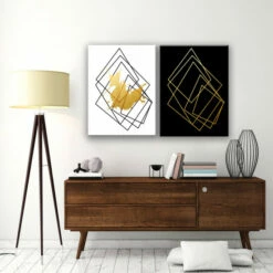 Coupon 💯 Carson Carrington Gilt Mod I/IB' 2-piece Wrapped Canvas Wall Decor ❤️