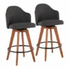 Best deal 👍 Carson Carrington Valsatra Fixed-Height Upholstered Counter Stool With Wood Legs (Set Of 2) Charcoal Fabric & Natural Wood ❤️ -Carson Carrington Sales unnamed file 7945