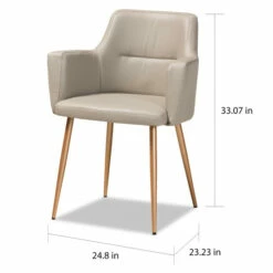 Hot Sale 👍 Carson Carrington Bakla Glam And Luxe Upholstered Dining Chair 🌟 -Carson Carrington Sales unnamed file 7961