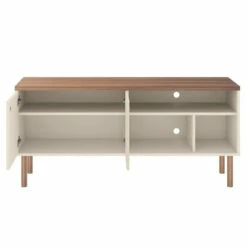 Best Sale ✔️ Carson Carrington Taberg Modern Solid Wood Leg TV Stand Off White And Nature 🔔 -Carson Carrington Sales unnamed file 7965