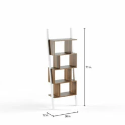 Hot Sale 🧨 Carson Carrington Lena 5-shelf Two-tone Bookshelf Display Stand ⌛ -Carson Carrington Sales unnamed file 7993