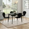 Best Sale ❤️ Carson Carrington Rachan 5-piece Black Dining Table And Modern Shaped Wood Chairs Grey 🎉 -Carson Carrington Sales unnamed file 8034