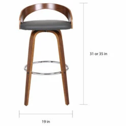 Budget 😍 Carson Carrington Solavagen Walnut Upholstered Wood Bar Stool Black 🎉 -Carson Carrington Sales unnamed file 813