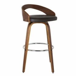 Budget 😍 Carson Carrington Solavagen Walnut Upholstered Wood Bar Stool Black 🎉 -Carson Carrington Sales unnamed file 816