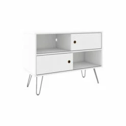 Discount 🧨 Carson Carrington Ulriksfors Mid-century Modern 35.43-inch TV Stand Cinnamon And Off White 👏 -Carson Carrington Sales unnamed file 8171