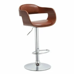 Outlet 🔔 Carson Carrington Pavalds Swivel Wood/ Metal Barstool (Set Of 3) Brown ⌛
