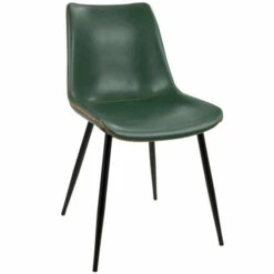 Budget 🎁 Carson Carrington Kantsjo Industrial Vintage Faux Leather Dining Chair (Set Of 2) Green 🛒 -Carson Carrington Sales unnamed file 820