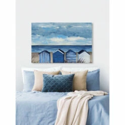 Cheapest 🎉 Carson Carrington 'Blue And White Beach Huts' Painting Print On Wrapped Canvas 🎁 -Carson Carrington Sales unnamed file 8217