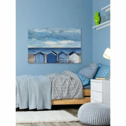 Cheapest 🎉 Carson Carrington 'Blue And White Beach Huts' Painting Print On Wrapped Canvas 🎁 -Carson Carrington Sales unnamed file 8218