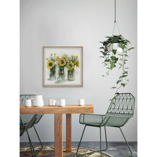 Outlet 🌟 Carson Carrington Handmade Sunflowers In Glass Jars II Framed Print 🛒 6 Outlet 🌟 Carson Carrington Handmade Sunflowers In Glass Jars II Framed Print 🛒 - Image 4