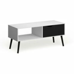 Outlet 🎁 Carson Carrington Kristiansund 1-Drawer Coffee Table White/oak Structure 👏