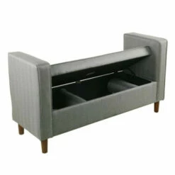 Hot Sale 😍 Carson Carrington Vindeln Upholstered Storage Bench Dark Blue ✔️ -Carson Carrington Sales unnamed file 8341