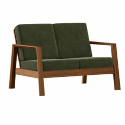 Cheap 🧨 Carson Carrington Horuphav Retro Exposed Wood Frame Loveseat Navy Blue Velvet 😀 -Carson Carrington Sales unnamed file 8382