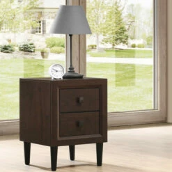 Discount 😍 Carson Carrington Kaalaslupa Contemporary 2-Drawer Nightstand White ✨ -Carson Carrington Sales unnamed file 8405