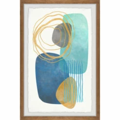 Wholesale 🔥 Carson Carrington 'Twin Blue Lagoon' Framed Painting Print 🔥