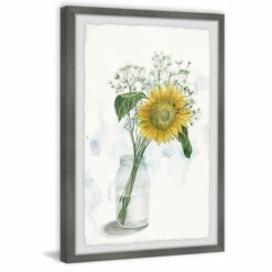 Flash Sale 🌟 Carson Carrington Handmade Sunflower In Glass Vase II Framed Print 🎉 -Carson Carrington Sales unnamed file 8425