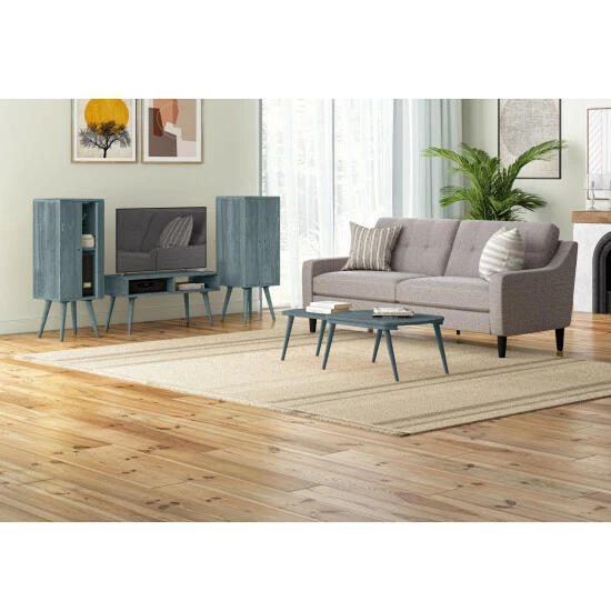 Budget ๐งจ Carson Carrington Shorewood 4-piece Mid Century Modern Wood Vertical Cabinets, Nesting Cocktail Table And TV Stand Natural ๐ฏ 7 Budget ๐งจ Carson Carrington Shorewood 4-piece Mid Century Modern Wood Vertical Cabinets, Nesting Cocktail Table And TV Stand Natural ๐ฏ - Image 5