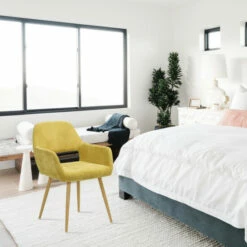 Cheapest 💯 Carson Carrington Saimovaara Keyhole Back Upholstered Dining Arm Chairs (Set Of 2) - N/A Yellow 😀 -Carson Carrington Sales unnamed file 8495