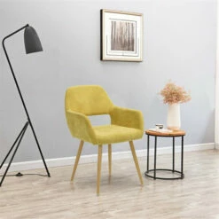 Cheapest 💯 Carson Carrington Saimovaara Keyhole Back Upholstered Dining Arm Chairs (Set Of 2) - N/A Yellow 😀 -Carson Carrington Sales unnamed file 8496