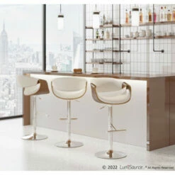 Best Pirce 🌟 Carson Carrington Sauda Adjustable Bar Stool (Set Of 2) Cream ✔️ -Carson Carrington Sales unnamed file 8577