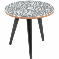 Hot Sale ❤️ Carson Carrington Inverness Black Handcrafted End Table 🤩