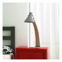 New ✔️ Carson Carrington Fagersta Mid-Century Modern Wood Lamp Black ⭐