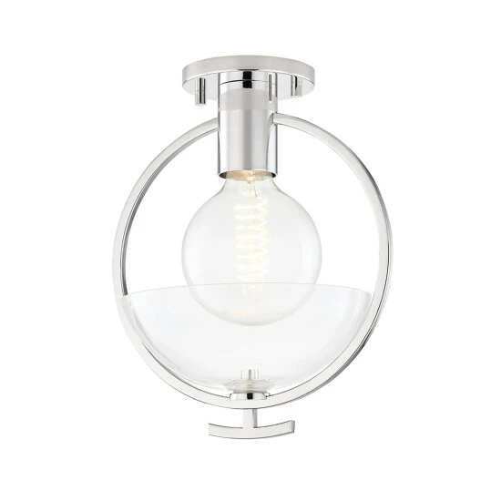 Promo ๐ Carson Carrington Varjaren Clear Glass 1-light Semi Flush Mount Polished Nickel ๐ 3 Promo ๐ Carson Carrington Varjaren Clear Glass 1-light Semi Flush Mount Polished Nickel ๐