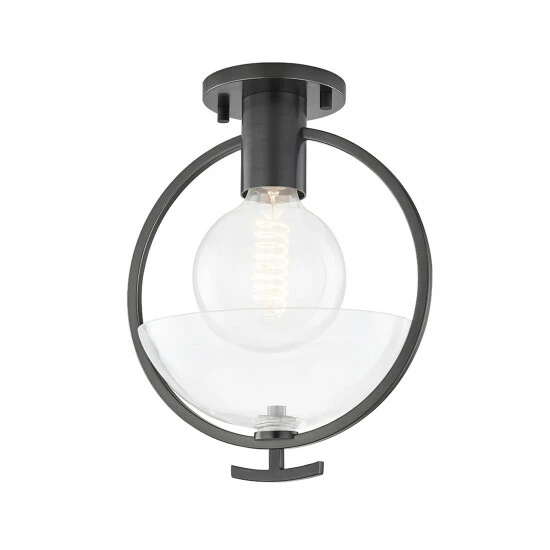 Promo ๐ Carson Carrington Varjaren Clear Glass 1-light Semi Flush Mount Polished Nickel ๐ 7 Promo ๐ Carson Carrington Varjaren Clear Glass 1-light Semi Flush Mount Polished Nickel ๐ - Image 5