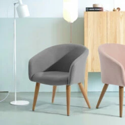 Hot Sale 👍 Carson Carrington Idback Leisure Armchair Grey 🔔 -Carson Carrington Sales unnamed file 8686