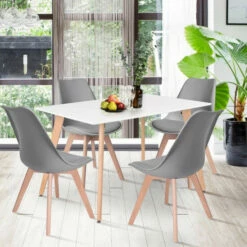 Budget 😍 Carson Carrington Jude 5-piece Mid-century Modern Dining Set White 😉 -Carson Carrington Sales unnamed file 8724