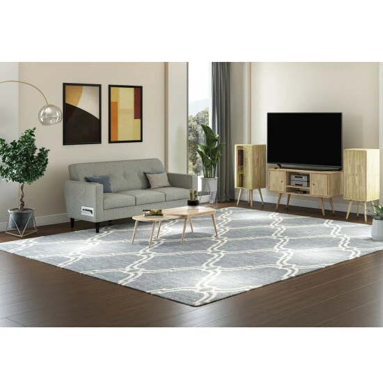 Outlet 🥰 Carson Carrington Shorewood 4-Piece Mid Century Modern Nesting Cocktail Table, Vertical Chests And Entertainment Cabinet Dark Brown ⭐ 5 Outlet 🥰 Carson Carrington Shorewood 4-Piece Mid Century Modern Nesting Cocktail Table, Vertical Chests And Entertainment Cabinet Dark Brown ⭐ - Image 3