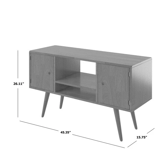 Outlet 🥰 Carson Carrington Shorewood 4-Piece Mid Century Modern Nesting Cocktail Table, Vertical Chests And Entertainment Cabinet Dark Brown ⭐ 9 Outlet 🥰 Carson Carrington Shorewood 4-Piece Mid Century Modern Nesting Cocktail Table, Vertical Chests And Entertainment Cabinet Dark Brown ⭐ - Image 7