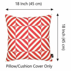 Brand new 🔥 Carson Carrington Geometric Red Diagram 18-inch Printed Throw Pillow Cover 🤩 -Carson Carrington Sales unnamed file 8767