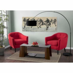 Brand new ⌛ Carson Carrington Lieksa Mid-century Modern Accent Chair Black Noise/black Wood 😍 -Carson Carrington Sales unnamed file 8773