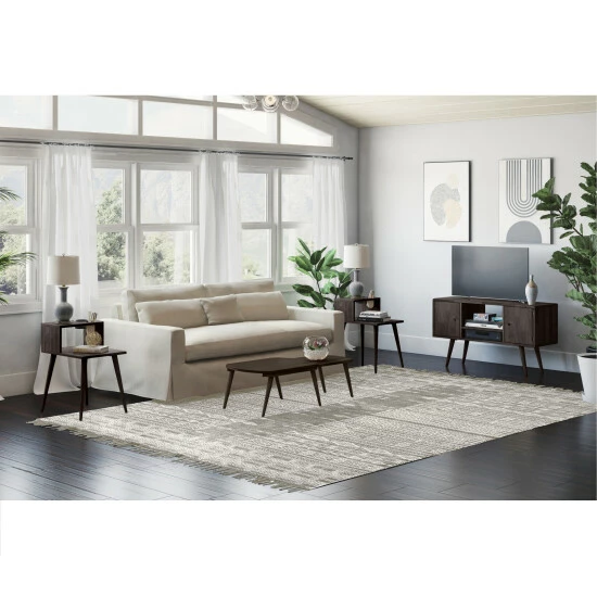 Brand new ๐ฅ Carson Carrington Shorewood 4-Piece Mid Century Modern Wood Nesting Cocktail Table, End Tables And Entertainment Cabinet Dark Brown ๐ 4 Brand new ๐ฅ Carson Carrington Shorewood 4-Piece Mid Century Modern Wood Nesting Cocktail Table, End Tables And Entertainment Cabinet Dark Brown ๐ - Image 2