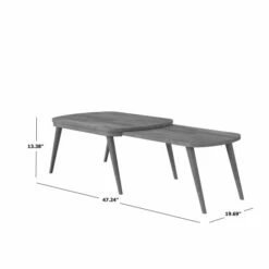 Flash Sale ⌛ Carson Carrington Shorewood 4-piece Mid Century Modern Rectangular End Tables, Nesting Cocktail Table And TV Stand Dark Brown ✔️ -Carson Carrington Sales unnamed file 8840