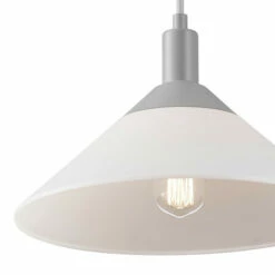 Deals 😉 Carson Carrington Hjalmsa Frosted White And Matte Gray 1-light Pendant 🎉 -Carson Carrington Sales unnamed file 8879