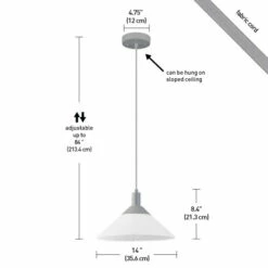 Deals 😉 Carson Carrington Hjalmsa Frosted White And Matte Gray 1-light Pendant 🎉 -Carson Carrington Sales unnamed file 8880