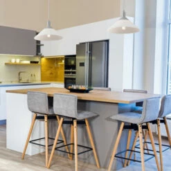 Deals 😉 Carson Carrington Hjalmsa Frosted White And Matte Gray 1-light Pendant 🎉 -Carson Carrington Sales unnamed file 8881