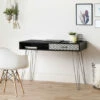 Buy 🌟 Carson Carrington Hurup Chevron Entryway Table/Desk Black 😉 -Carson Carrington Sales unnamed file 8883