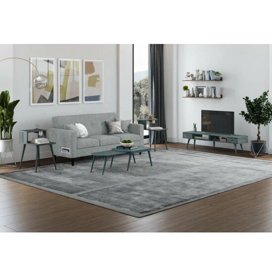 Brand new โ๏ธ Carson Carrington Shorewood 4-piece Mid Century Modern Wood End Tables, Nesting Cocktail Table And TV Stand Dark Brown ๐ 3 Brand new โ๏ธ Carson Carrington Shorewood 4-piece Mid Century Modern Wood End Tables, Nesting Cocktail Table And TV Stand Dark Brown ๐