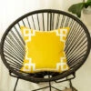 Brand new 👏 Carson Carrington Geometric Yellow And White 18-inch Throw Pillow Cover 👍